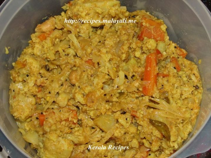 Mixed Cauliflower Carrot Thoran