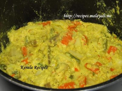 Aviyal Aviyal Vegetables being cooked