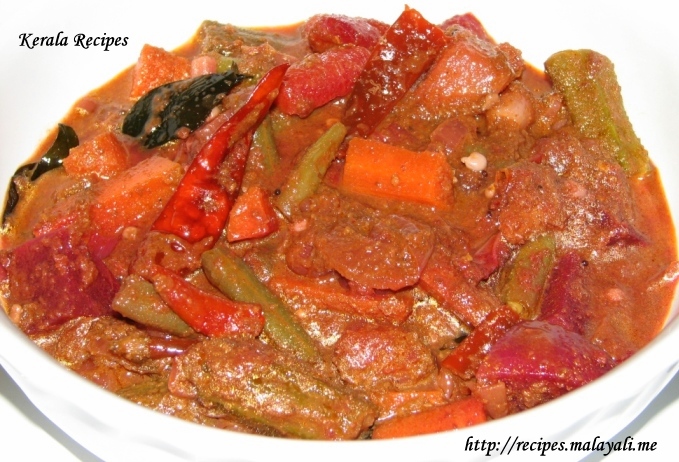 Mixed Vegetable Theeyal