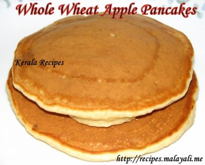 Whole Wheat Apple Pancakes
