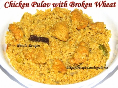 IMG_8636 Chicken Pulav with Broken Wheat (Dalia)