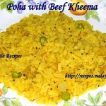 Poha with Kheema