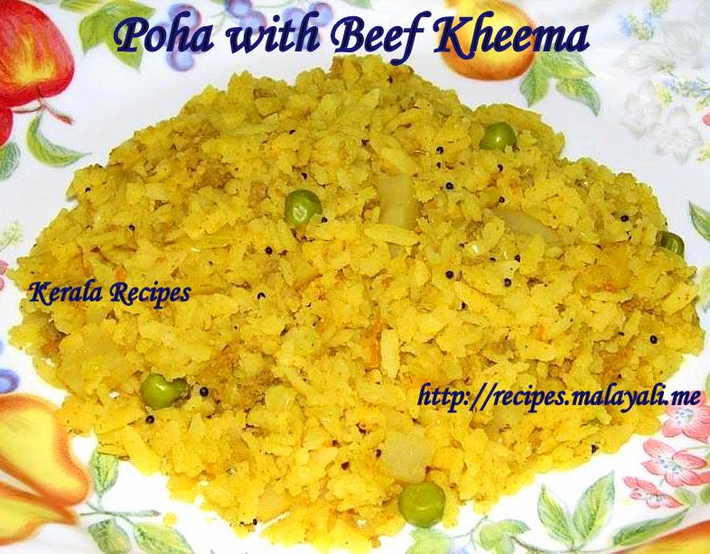 Poha with Kheema