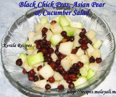 IMG_8936 Black Chick Peas, Pear & Cucumber Salad