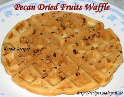 IMG_0870 Breakfast Waffles with Pecans & Dried Fruits