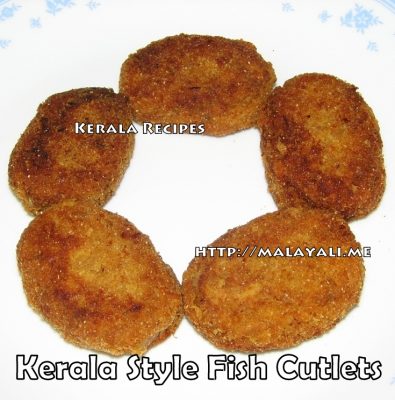 Kerala Style Fish Cutlets