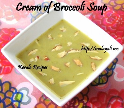 Cream of Broccoli Soup