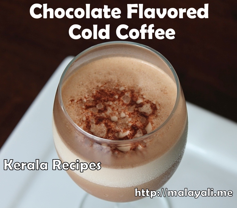 Chocolate Flavored Cold Coffee Chocolate Flavored Cold Coffee