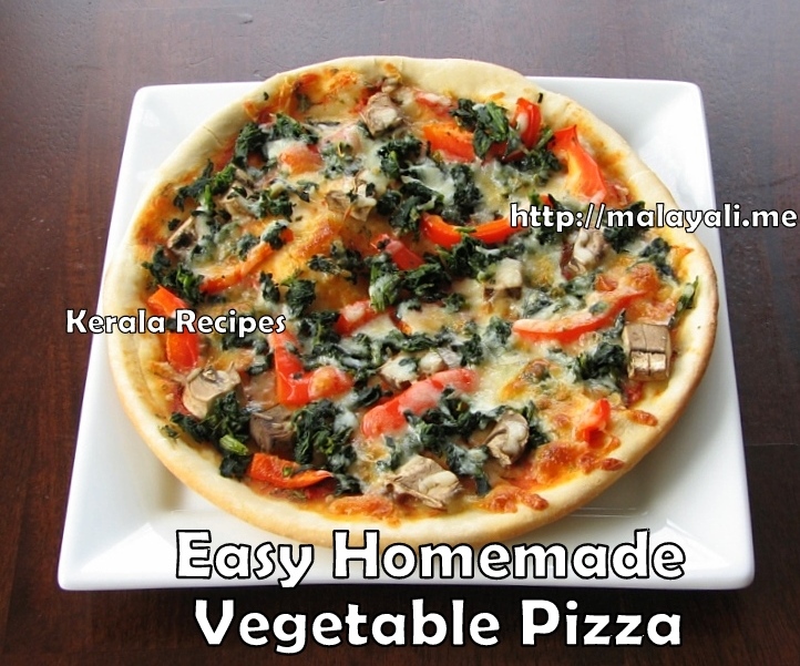 Vegetable Pizza Home made Vegetable Pizza