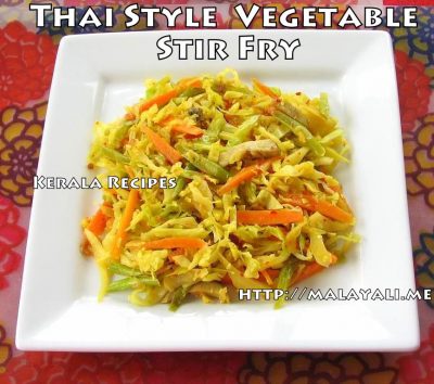 Thai Style Vegetable Stir Fry