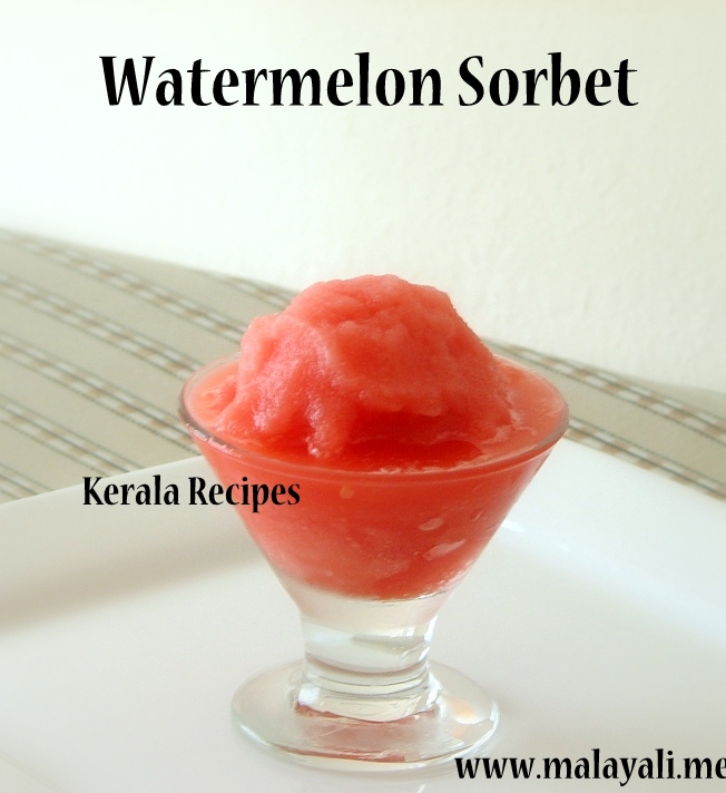 Watermelon Sorbet Watermelon Sorbet