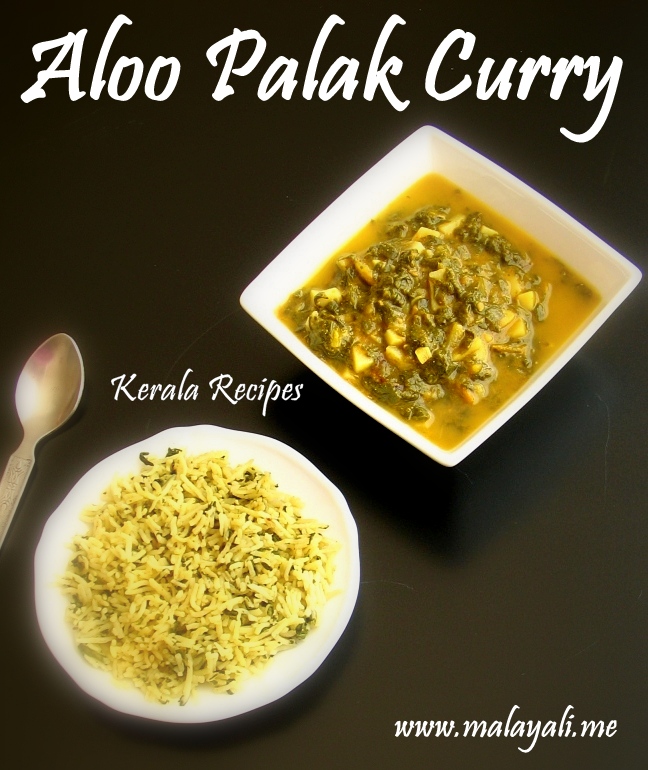Aloo Palak Curry Aloo Palak Curry